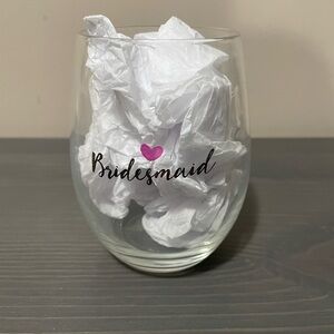 Bridesmaid wine glass (set of 3)